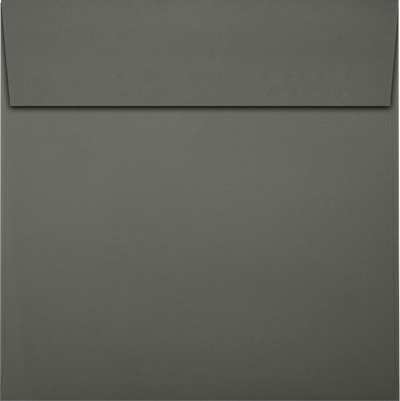 Dark Smoke Gray 32lb 5 x 5 Square Envelopes with Peel & Seal