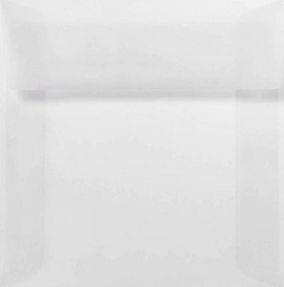 Clear Translucent 30lb 5 x 5 Square Envelopes with Peel & Seal