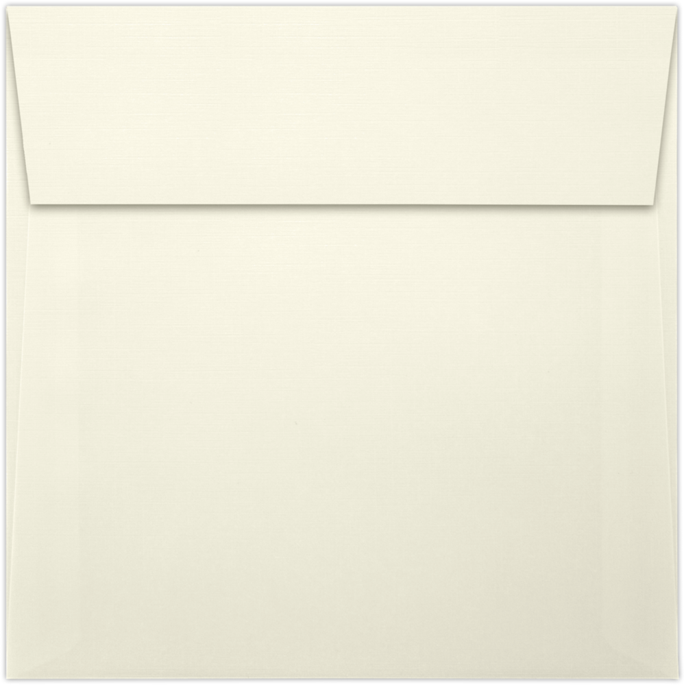 Natural Linen 32lb 5 x 5 Square Envelopes with Peel & Seal