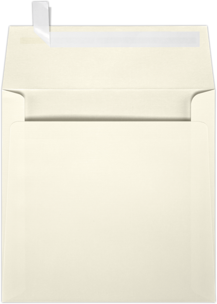 Natural Linen 32lb 5 x 5 Square Envelopes with Peel & Seal