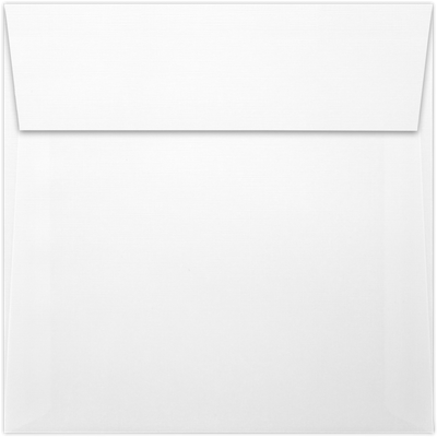 White Linen 32lb 5 x 5 Square Envelopes with Peel & Seal