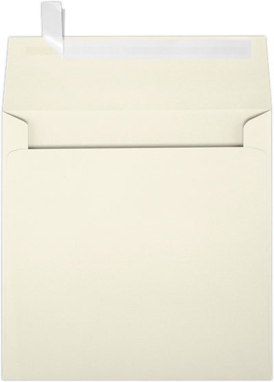 Natural 28lb Cougar 5 1/4 x 5 1/4 Square Premium Envelopes with Peel & Seal