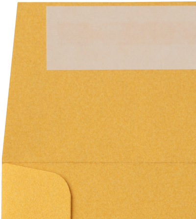 Gold Metallic 32lb 5 1/4 x 5 1/4 Square Envelopes with Peel & Seal