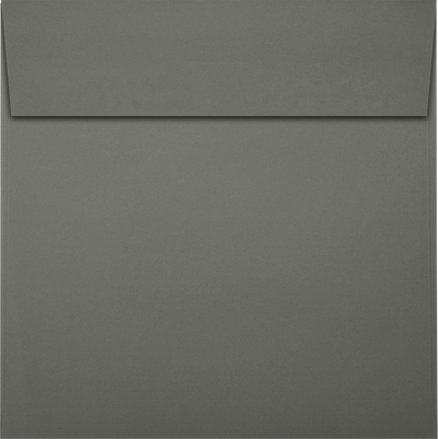 Dark Smoke Gray 32lb 5 1/4 x 5 1/4 Square Envelopes with Peel & Seal
