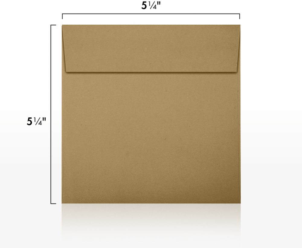 Grocery Bag 28lb 5 1/4 x 5 1/4 Square Envelopes with Peel & Seal