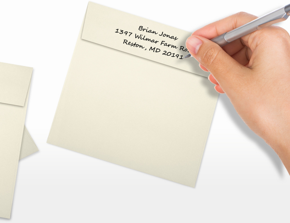 Natural 28lb Cougar 5 1/2 x 5 1/2 Square Premium Envelopes with Peel & Seal