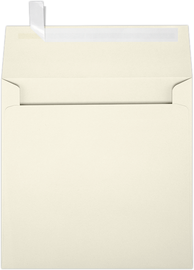 Natural 28lb Cougar 5 1/2 x 5 1/2 Square Premium Envelopes with Peel & Seal