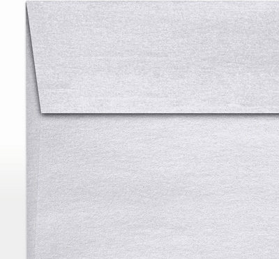 Silver Metallic 32lb 5 1/2 x 5 1/2 Square Envelopes with Peel & Seal