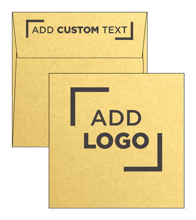Gold Metallic 32lb 5 1/2 x 5 1/2 Square Envelopes with Peel & Seal