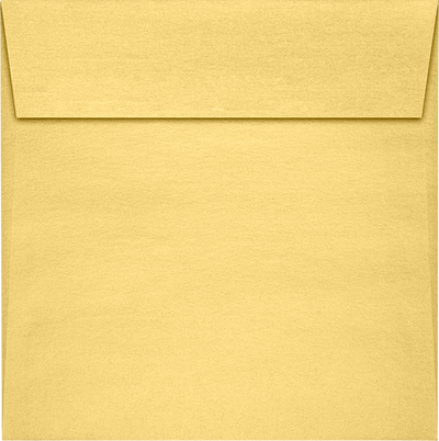 Gold Metallic 32lb 5 1/2 x 5 1/2 Square Envelopes with Peel & Seal