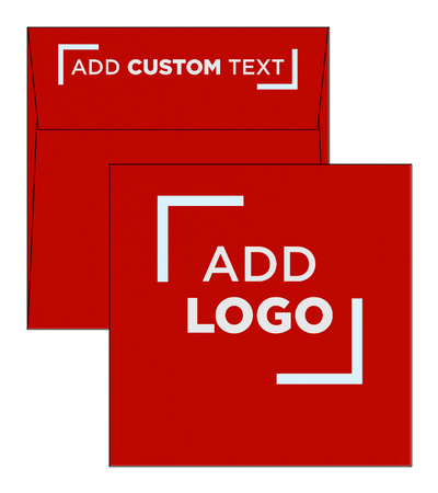 Red 24lb 5 1/2 x 5 1/2 Square Envelopes with Peel & Seal