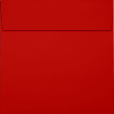 Red 24lb 5 1/2 x 5 1/2 Square Envelopes with Peel & Seal