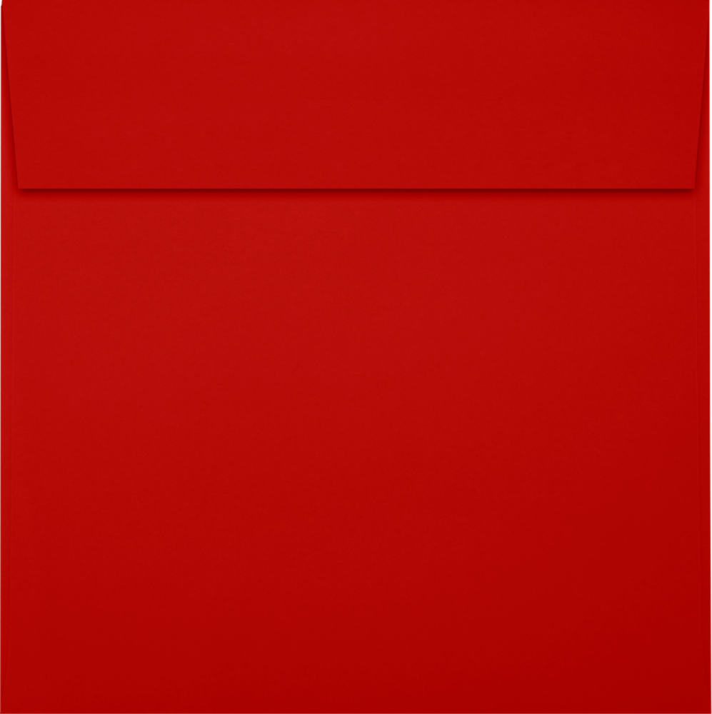 Red 24lb 5 1/2 x 5 1/2 Square Envelopes with Peel & Seal