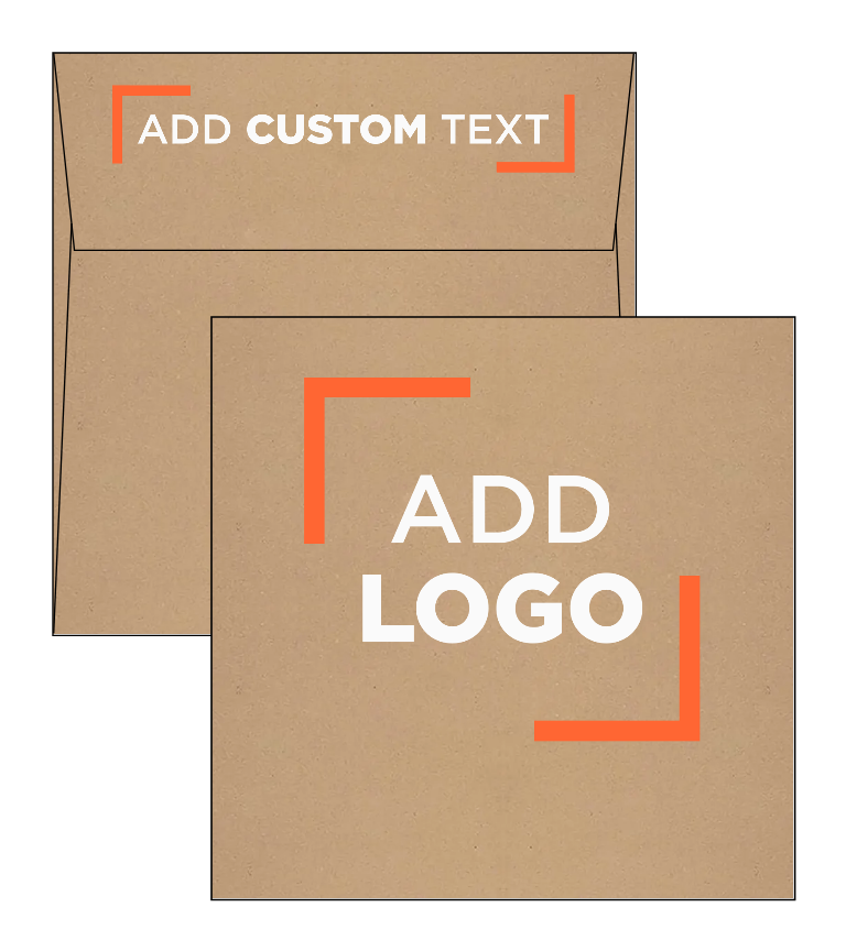 Grocery Bag 28lb 5 1/2 x 5 1/2 Square Envelopes with Peel & Seal