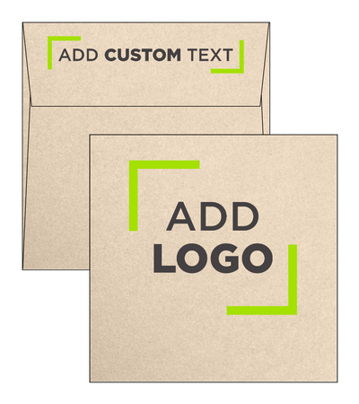 Light Brown Taupe Metallic 32lb 5 1/2 x 5 1/2 Square Envelopes with Peel & Seal