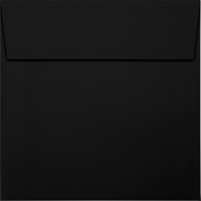 Black Linen 32lb 5 1/2 x 5 1/2 Square Envelopes with Peel & Seal