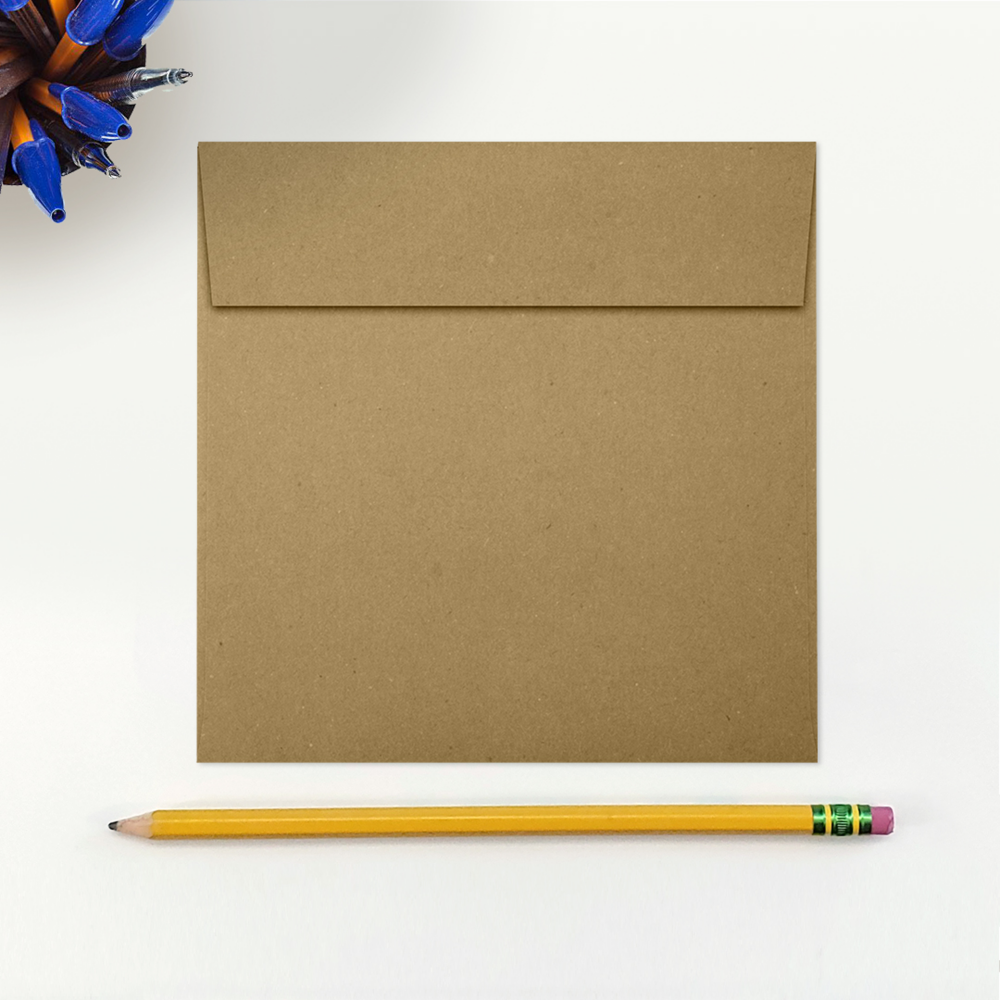 Grocery Bag 28lb 5 1/2 x 5 1/2 Square Envelopes with Peel & Seal