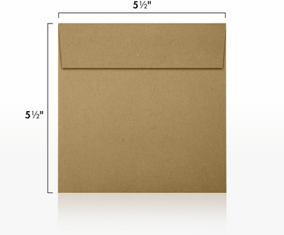 Grocery Bag 28lb 5 1/2 x 5 1/2 Square Envelopes with Peel & Seal