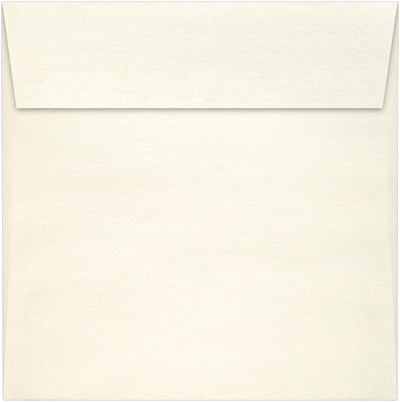 Champagne Ivory Metallic 32lb 5 1/2 x 5 1/2 Square Envelopes with Peel & Seal