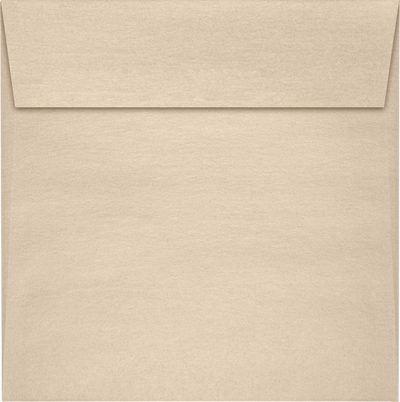 Light Brown Taupe Metallic 32lb 5 1/2 x 5 1/2 Square Envelopes with Peel & Seal