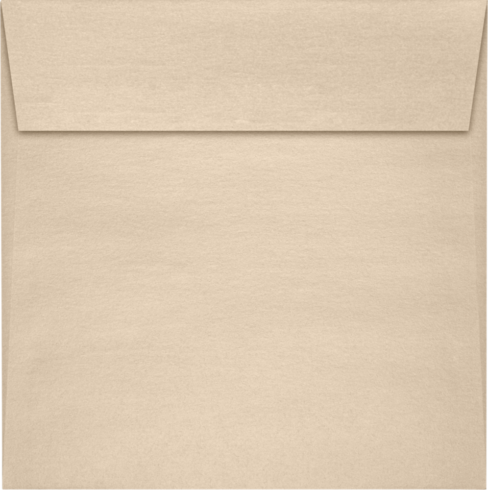 Light Brown Taupe Metallic 32lb 5 1/2 x 5 1/2 Square Envelopes with Peel & Seal
