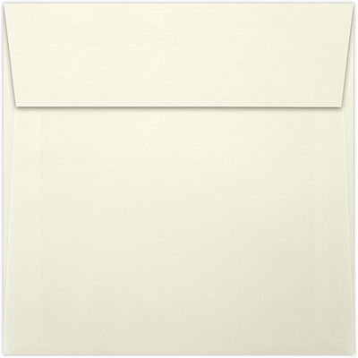 Natural Linen 32lb 5 1/2 x 5 1/2 Square Envelopes with Peel & Seal
