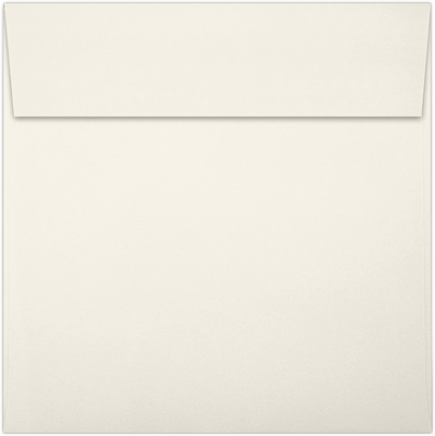 Natural Recycled 32lb 5 1/2 x 5 1/2 Square Envelopes with Peel & Seal