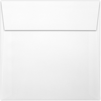 White Linen 32lb 5 1/2 x 5 1/2 Square Envelopes with Peel & Seal