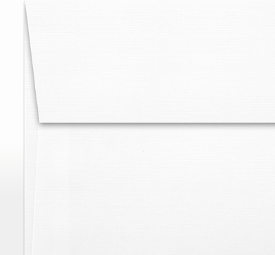 White Linen 32lb 5 1/2 x 5 1/2 Square Envelopes with Peel & Seal