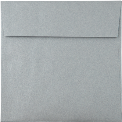 Silver Metallic 32lb 5 3/4 x 5 3/4 Square Envelopes with Peel & Seal