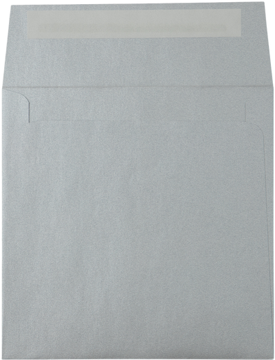 Silver Metallic 32lb 5 3/4 x 5 3/4 Square Envelopes with Peel & Seal