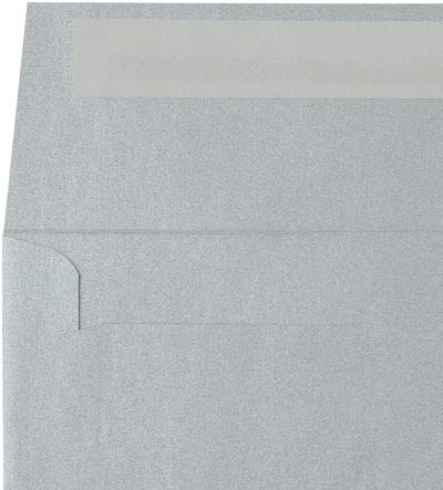 Silver Metallic 32lb 5 3/4 x 5 3/4 Square Envelopes with Peel & Seal