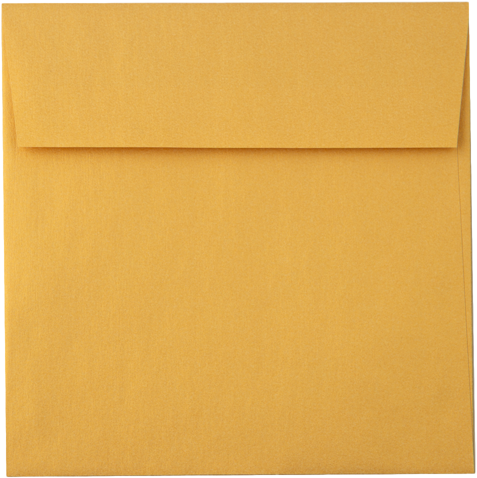 Gold Metallic 32lb 5 3/4 x 5 3/4 Square Envelopes with Peel & Seal