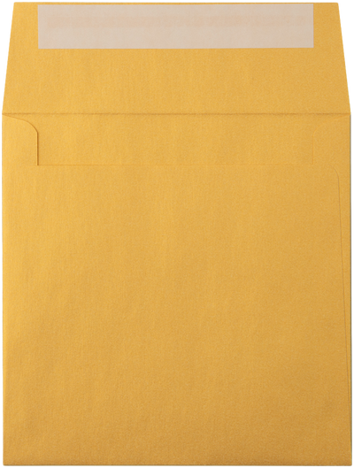 Gold Metallic 32lb 5 3/4 x 5 3/4 Square Envelopes with Peel & Seal