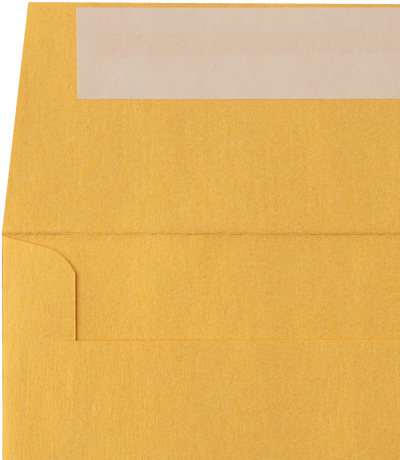 Gold Metallic 32lb 5 3/4 x 5 3/4 Square Envelopes with Peel & Seal