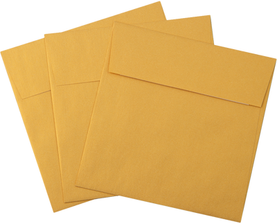 Gold Metallic 32lb 5 3/4 x 5 3/4 Square Envelopes with Peel & Seal