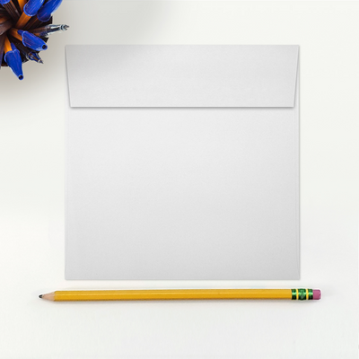 White 28lb 5 3/4 x 5 3/4 Square Envelopes with Peel & Seal