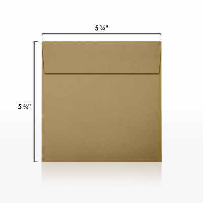 Grocery Bag 28lb 5 3/4 x 5 3/4 Square Envelopes with Peel & Seal