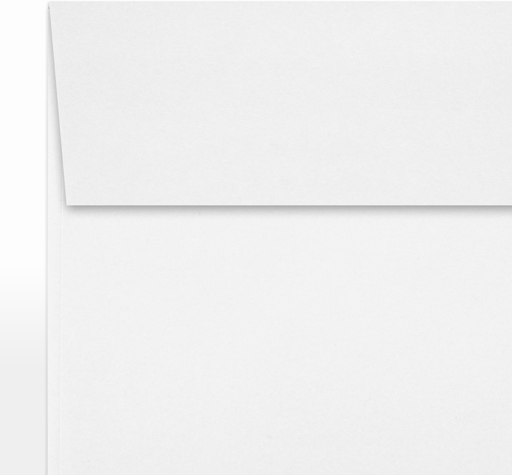 White Recycled 32lb 5 3/4 x 5 3/4 Square Envelopes with Peel & Seal