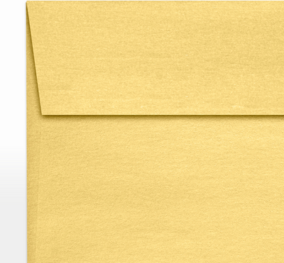 Gold Metallic 32lb 6 x 6 Square Envelopes with Peel & Seal