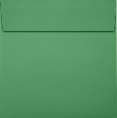 Holiday Green 32lb 6 x 6 Square Envelopes with Peel & Seal