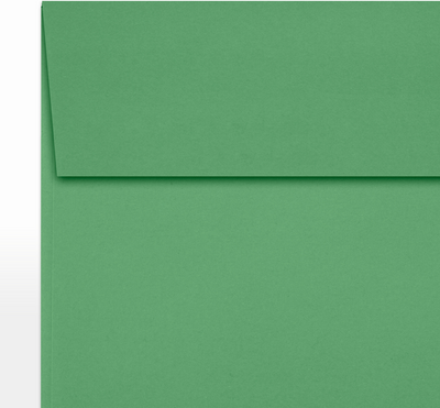 Holiday Green 32lb 6 x 6 Square Envelopes with Peel & Seal