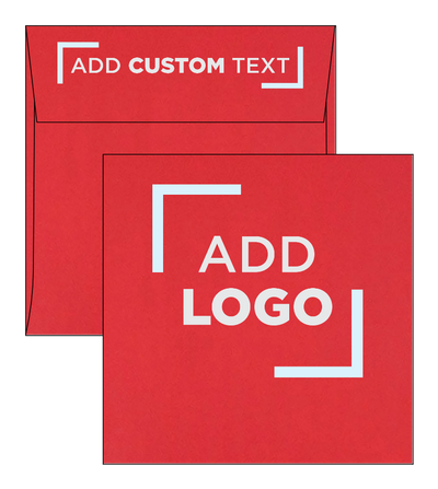Red 32lb 6 x 6 Square Envelopes with Peel & Seal