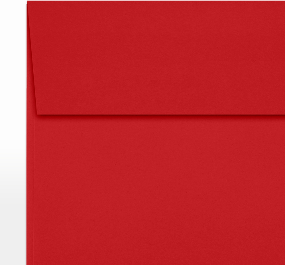 Red 32lb 6 x 6 Square Envelopes with Peel & Seal