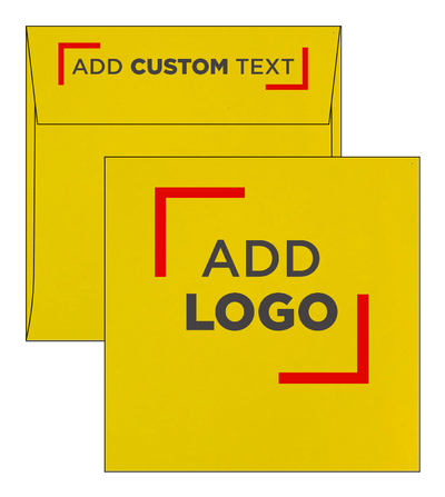 Citrus Yellow 32lb 6 x 6 Square Envelopes with Peel & Seal