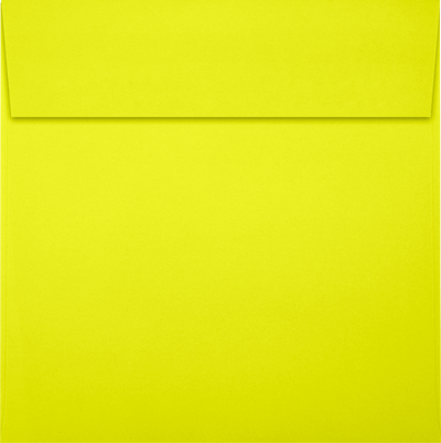Citrus Yellow 32lb 6 x 6 Square Envelopes with Peel & Seal