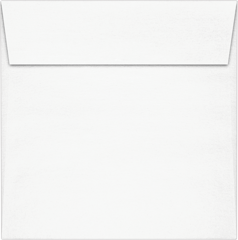 Crystal White Metallic 32lb 6 x 6 Square Envelopes with Peel & Seal