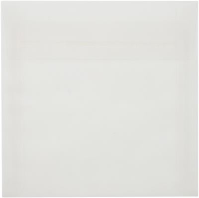 Clear Translucent 30lb 6 x 6 Square Envelopes with Peel & Seal