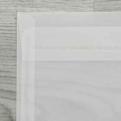 Clear Translucent 30lb 6 x 6 Square Envelopes with Peel & Seal