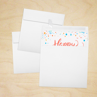 Premium White 32lb 6 x 6 Square Envelopes